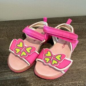 Toddler size 9 | Velcro strapped butterfly shoes | light up | carters brand